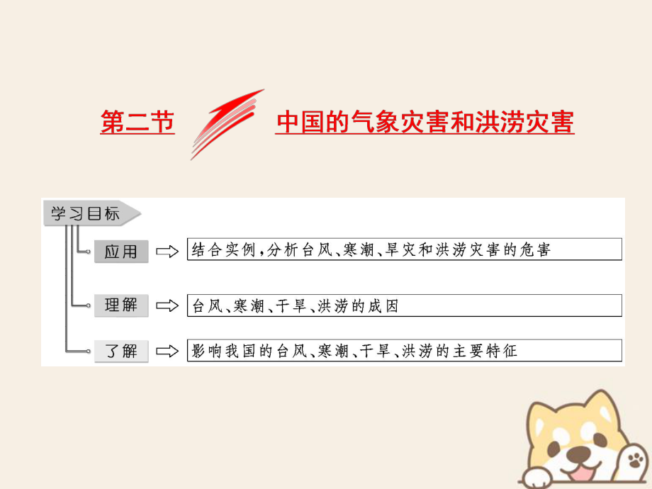 地理 第二章 中國的主要自然災害 第二節(jié) 中國的氣象災害和洪澇災害 中圖版選修5_第1頁