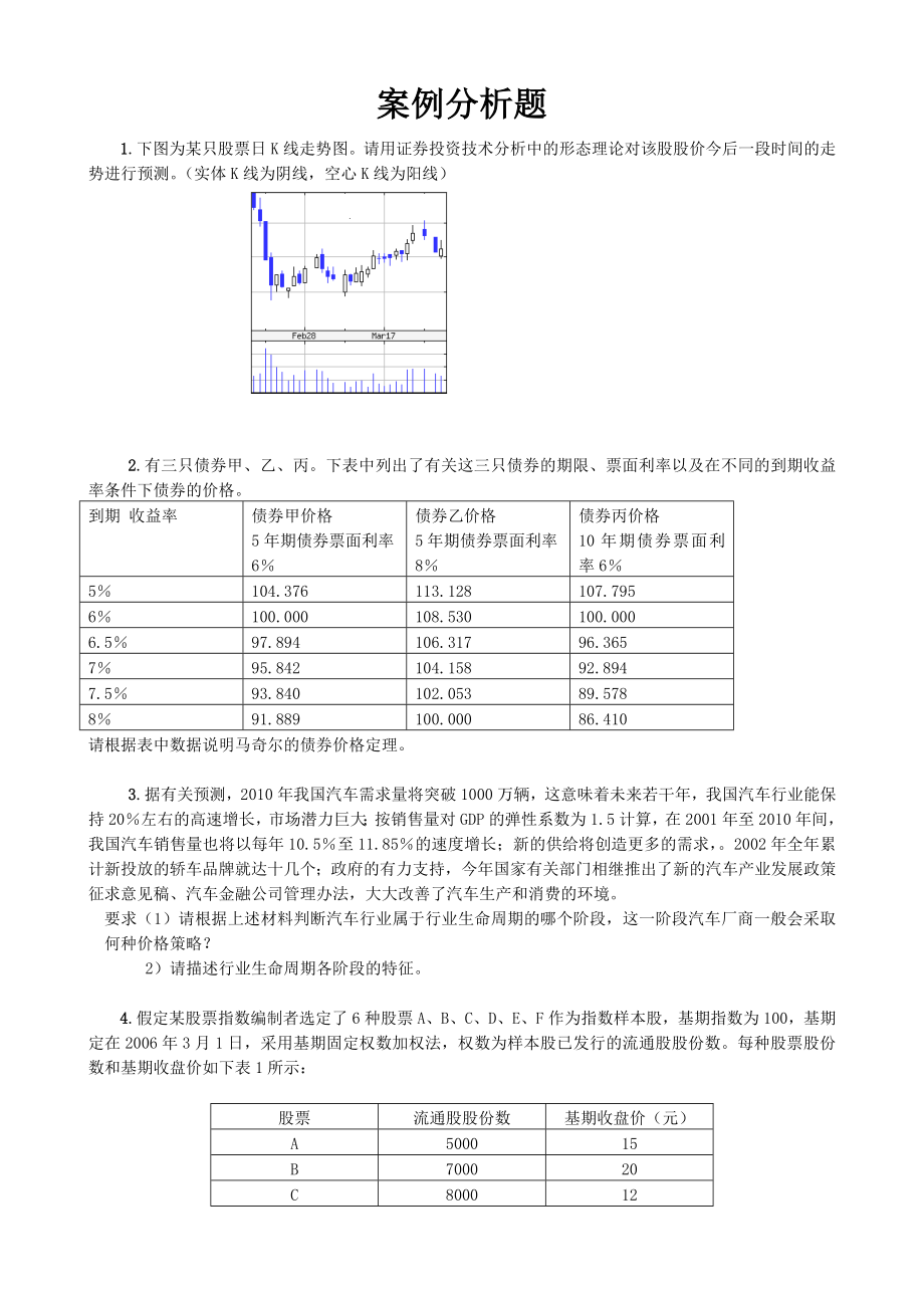 證券投資案例分析題及答案.doc_第1頁