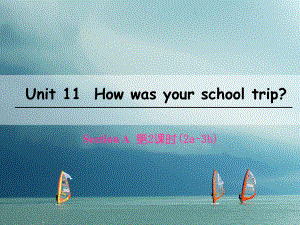 七年級英語下冊 Unit 11 How was your school trip（第2課時）Section A（2a-3b） （新版）人教新目標(biāo)版