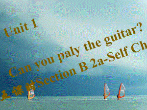 七年級(jí)英語下冊(cè) Unit 1 Can you paly the guitar（第5課時(shí)）Section B（2a-Self Check）習(xí)題 （新版）人教新目標(biāo)版