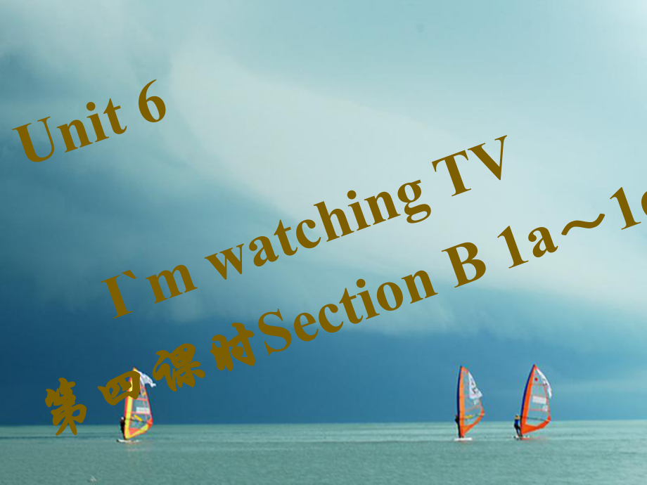 七年級英語下冊 Unit 6 I’m watching TV（第4課時）Section B（1a-1e）習(xí)題 （新版）人教新目標(biāo)版_第1頁