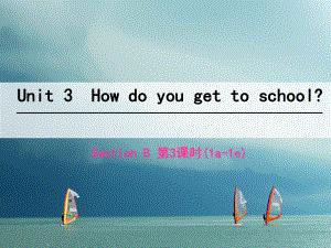 七年級英語下冊 Unit 3 How do you get to school（第3課時）Section B（1a-1e） （新版）人教新目標版