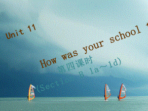 七年級英語下冊 Unit 11 How was your school trip（第4課時）Section B（1a-1e）習(xí)題 （新版）人教新目標(biāo)版