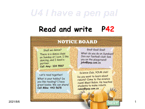 pep小学英语六年级上册unit4-read-and-write幻灯片