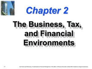 财务管理英文课件：C2-The Business, Tax, and Financial Environments
