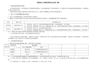 測繪部人員績效管理考核辦法.doc