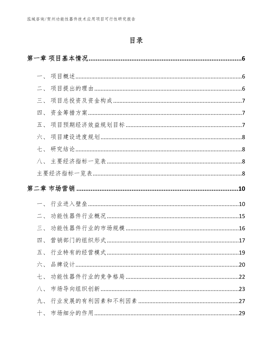 贺州功能性器件技术应用项目可行性研究报告_第1页