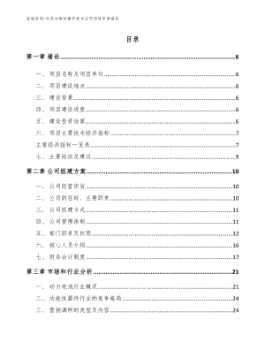 北京功能性器件技术应用项目申请报告（模板范本）