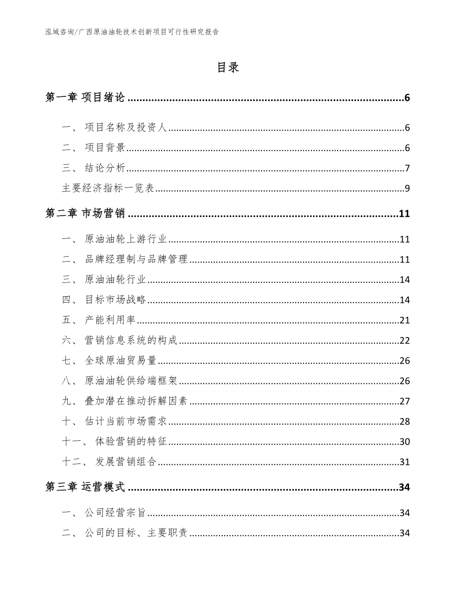 广西原油油轮技术创新项目可行性研究报告_模板范文_第1页