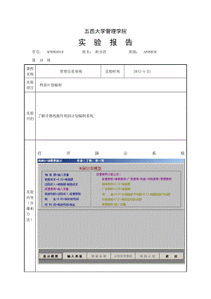 管理信息系統(tǒng)實(shí)驗(yàn)截圖