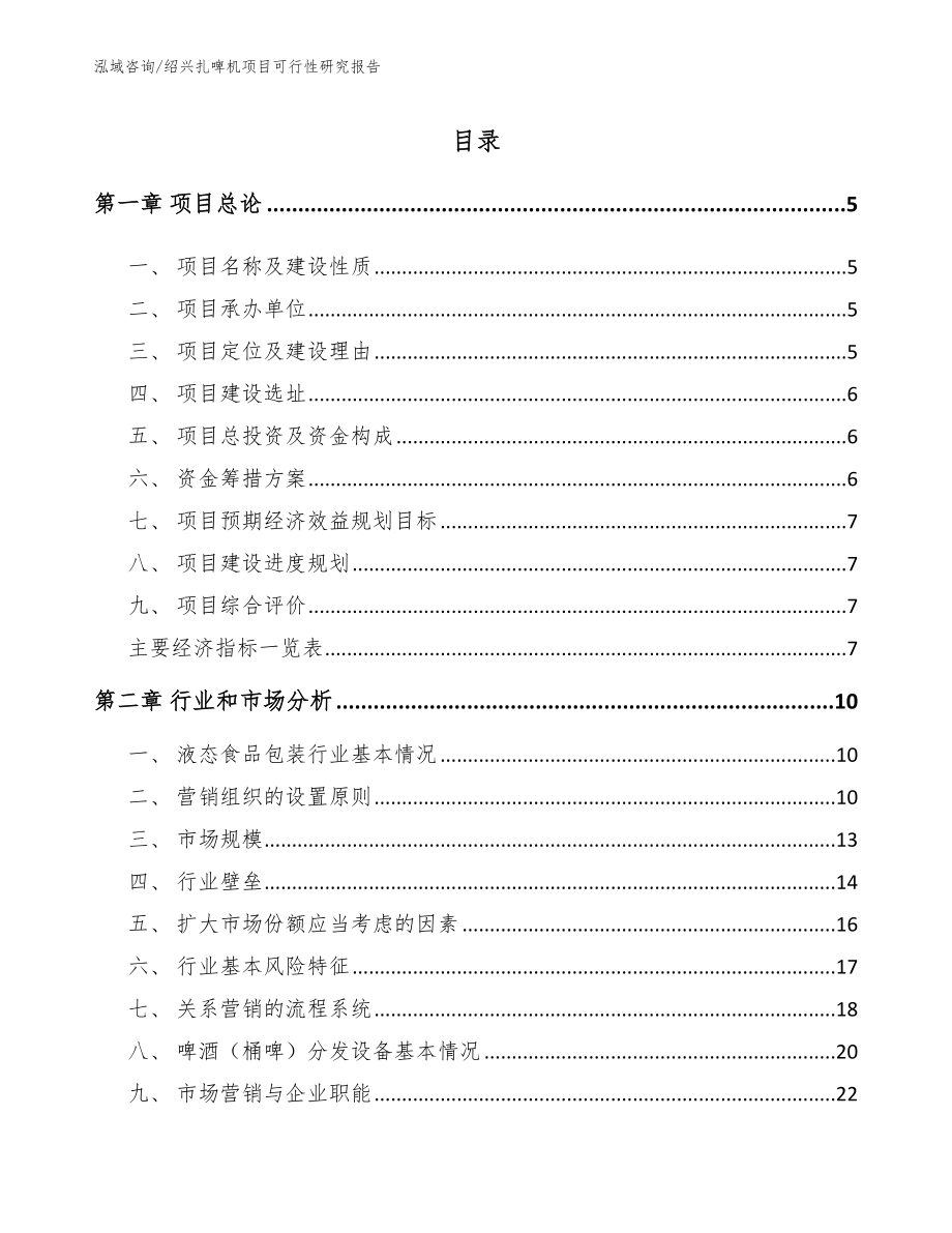 绍兴扎啤机项目可行性研究报告（范文参考）_第1页