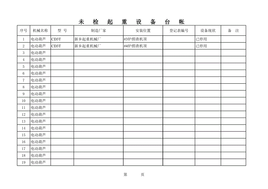 起重設備臺帳（未檢）_第1頁