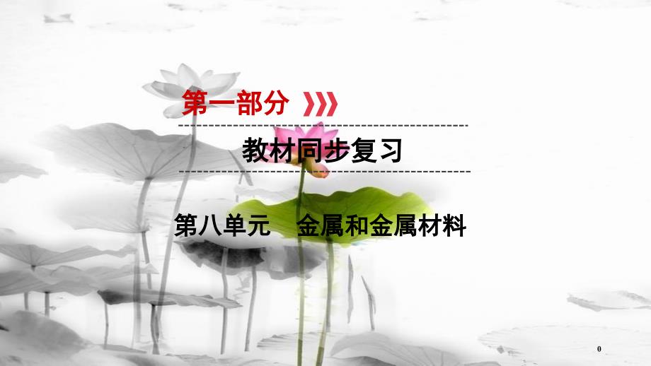 中考化学 第一部分 教材同步复习 第8单元 课时1 课件_第1页