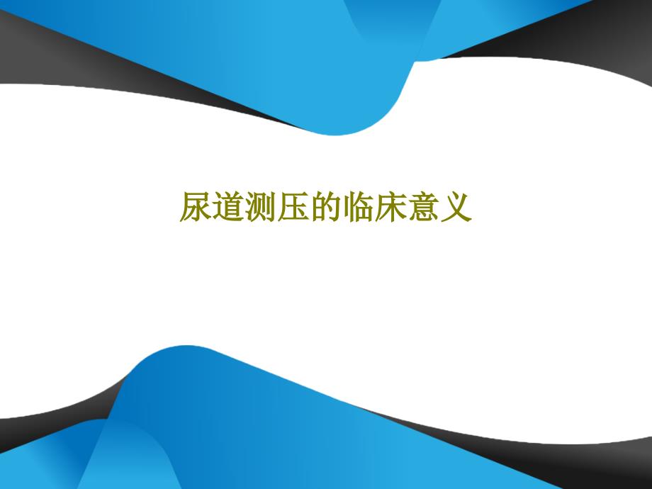 尿道测压的临床意义共24张课件_第1页