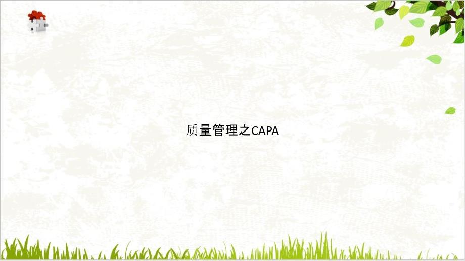 质量管理之CAPA课件_第1页