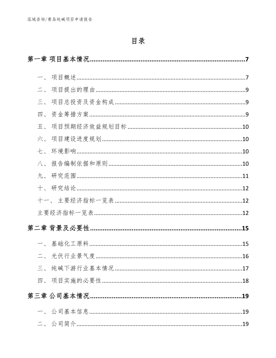青岛纯碱项目申请报告_参考模板_第1页