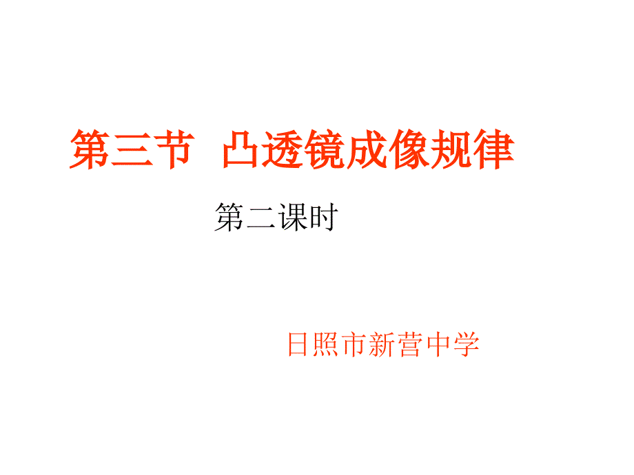 【教学课件】第三节凸透镜成像规律_第1页