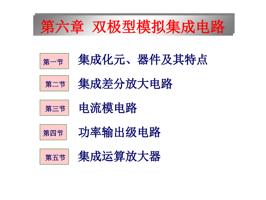 【教学课件】第六章双极型模拟集成电路-Read_第1页