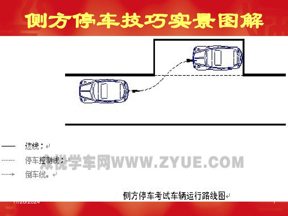 侧方停车技巧实景图解_第1页