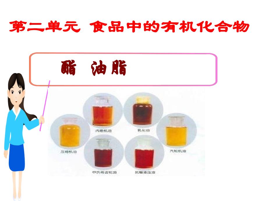 酯油脂食品中的有机化合物_第1页