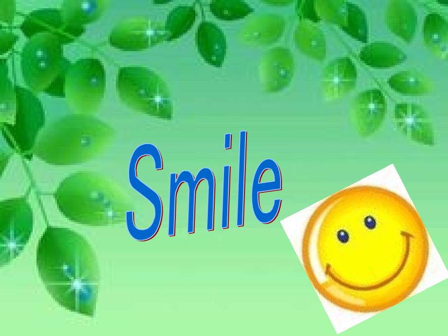 英语主题为smile的_第1页