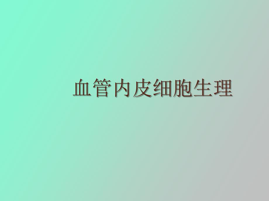 血管内皮细胞生理张严_第1页