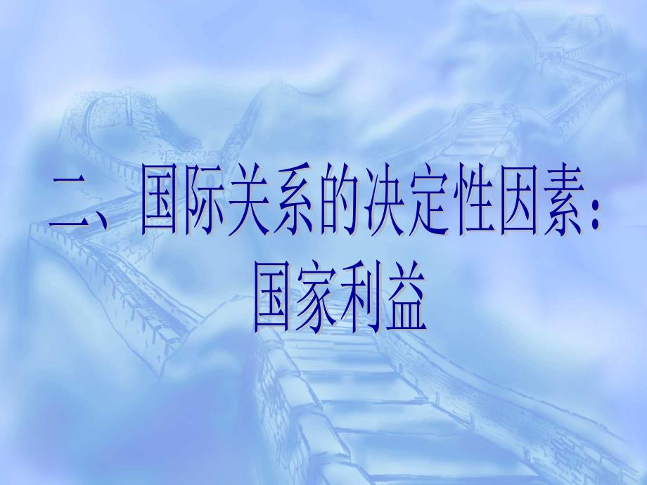 国际关系的决定性因素：国家利益_第1页