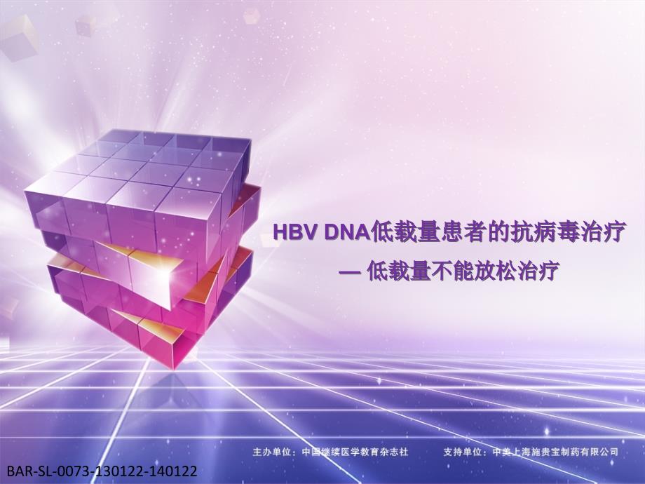 HBVDNA低载量患者的抗病毒治疗课件_第1页