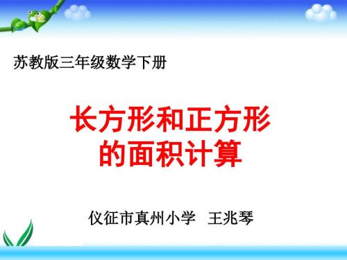 王 兆 琴 長 方 形 與 正 方 形 的 面 積 計(jì) 算