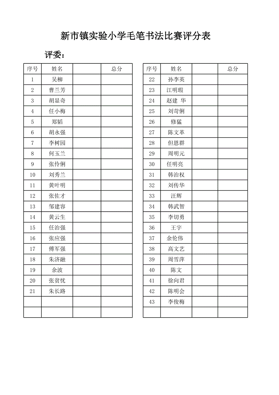 打分書法比賽評(píng)分表-文庫(kù)_第1頁(yè)