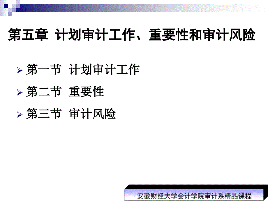 计划审计工作、重要性和审计风险_第1页