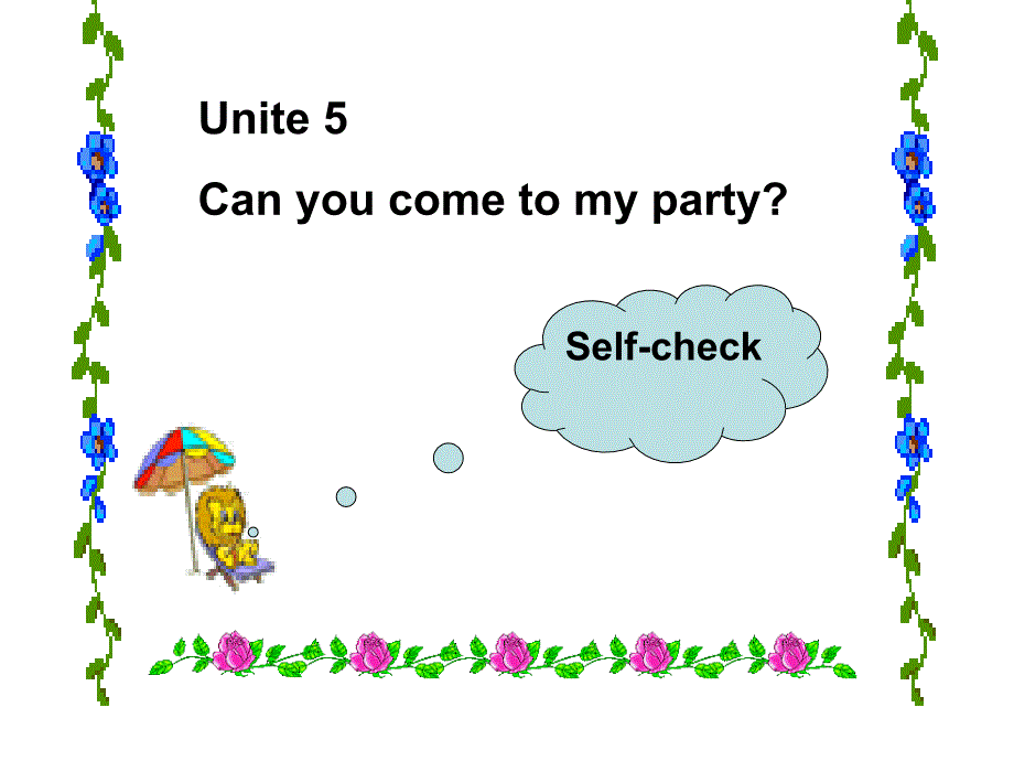 Unit 5 Can you come to my party33850_第1页