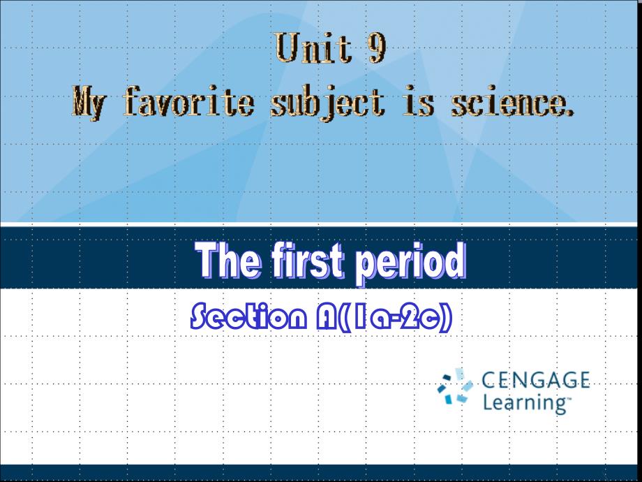 U9 PPT1 My favorite subject is science_第1页