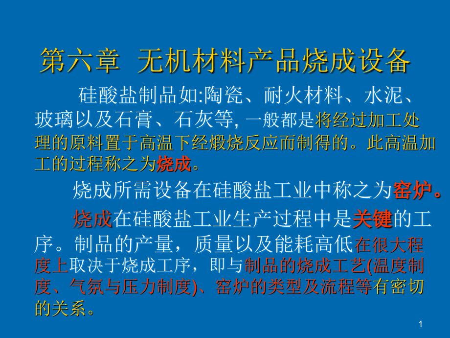 无机材料产品烧成设备_第1页