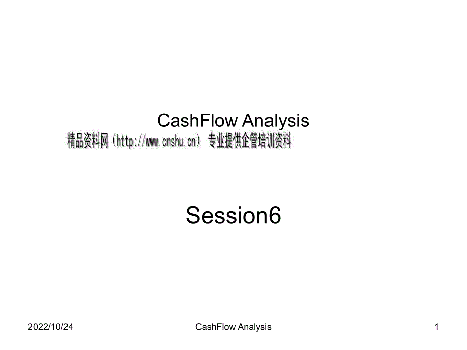 CashFlowAnalysis（英文版）_第1页