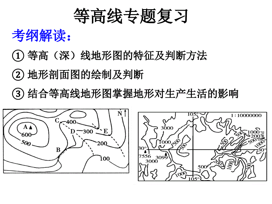 等高线专题复习_第1页