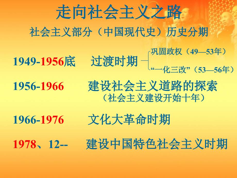 (精品)历史：人教版八年级下册第一单元新中国的成立与巩固单元复习课件_第1页