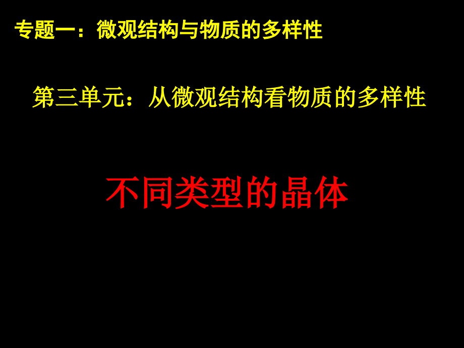 不同类型的晶体_第1页