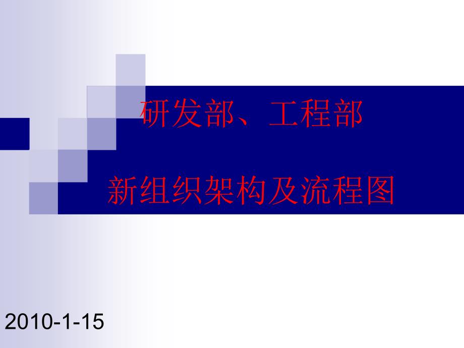 研发部、工程部新组织架构及流程图2010(精品)_第1页