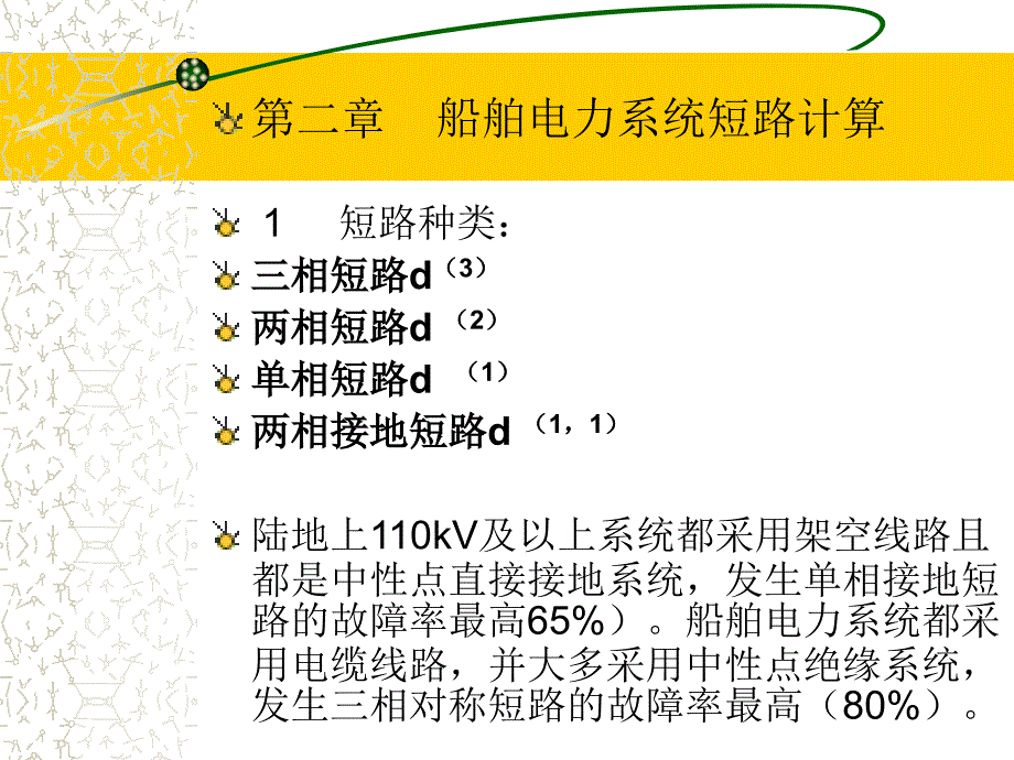 第06章船舶電力系統(tǒng)的短路計(jì)算(精品)_第1頁