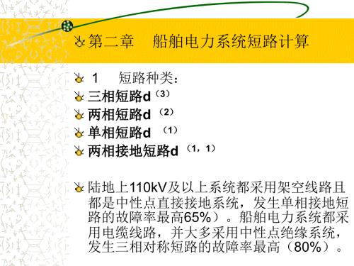 第06章船舶電力系統(tǒng)的短路計算(精品)