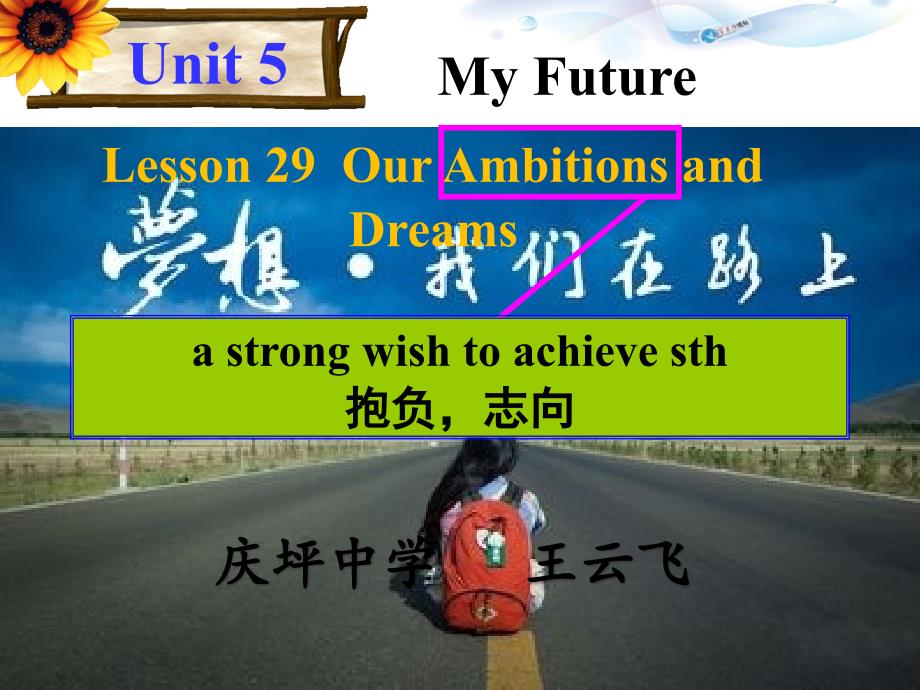 Lesson29OurAmbitionsandDreams_第1页