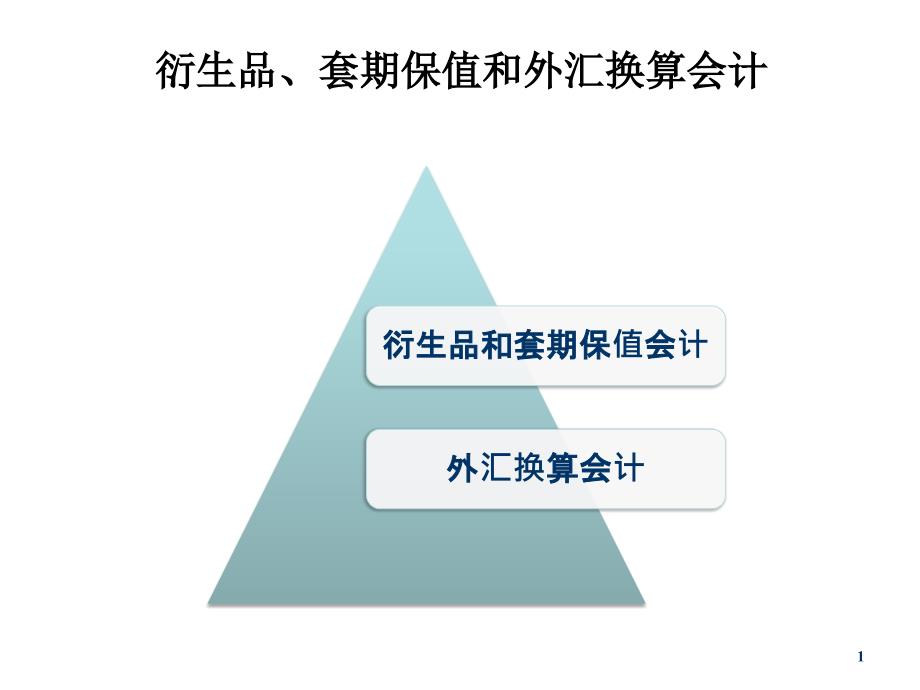 衍生品、套期保值和外汇换算会计_第1页