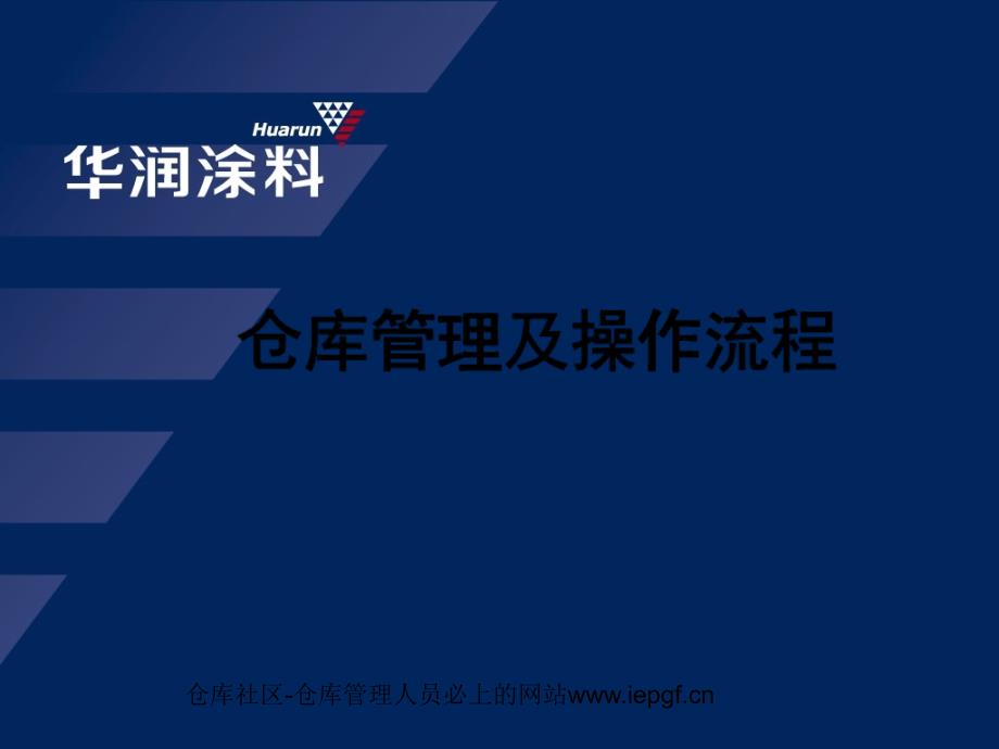 仓库SOP流程成品出入库流程中转仓相关操作流程_第1页