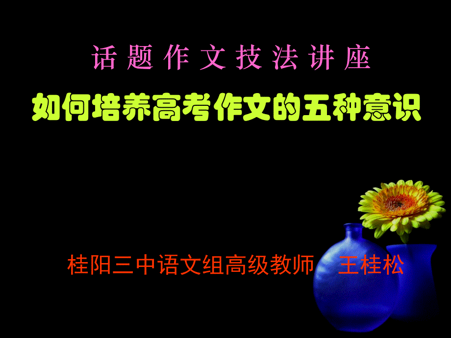 话题作文技法讲座_第1页