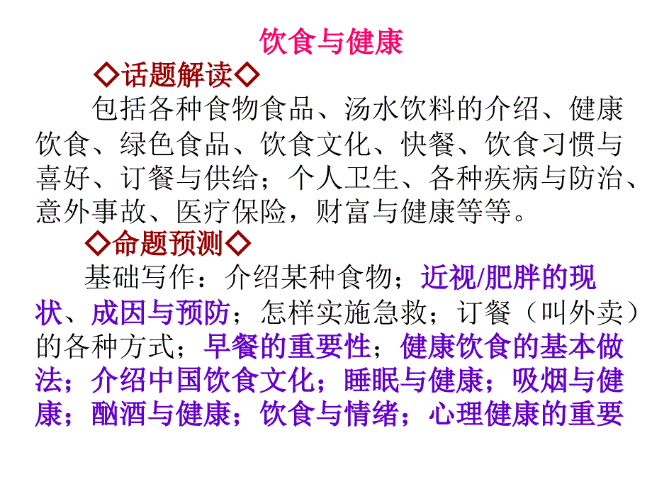 话题12话题作文饮食与健康_第1页