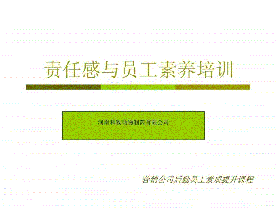 责任感与员工素养培训_第1页