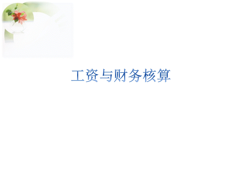 工資與財(cái)務(wù)核算(人力,財(cái)務(wù)核算,職工薪酬講解)_第1頁(yè)