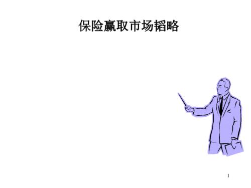 保險(xiǎn)贏取市場(chǎng)韜略（ppt 36）