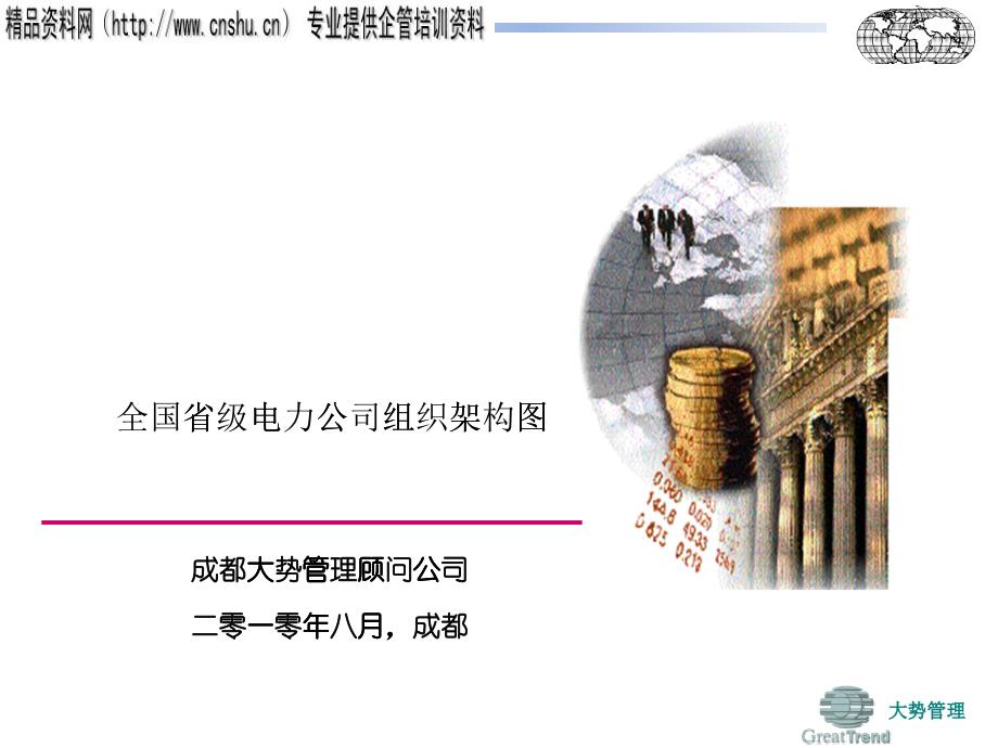 全国省级电力公司组织架构图-广东电力公司组织架构图（PPT16页）_第1页